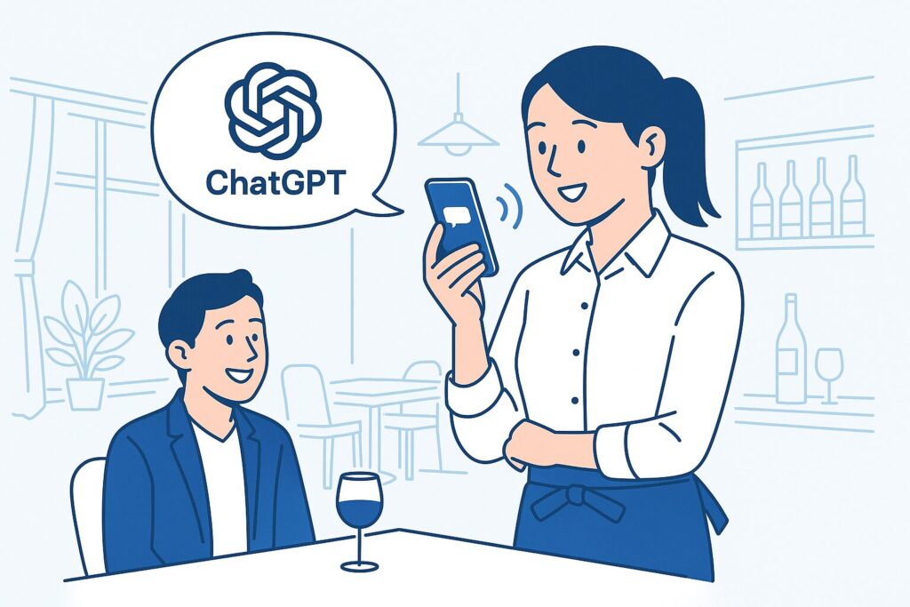 ChatGPTが飲食店で注目される背景画像