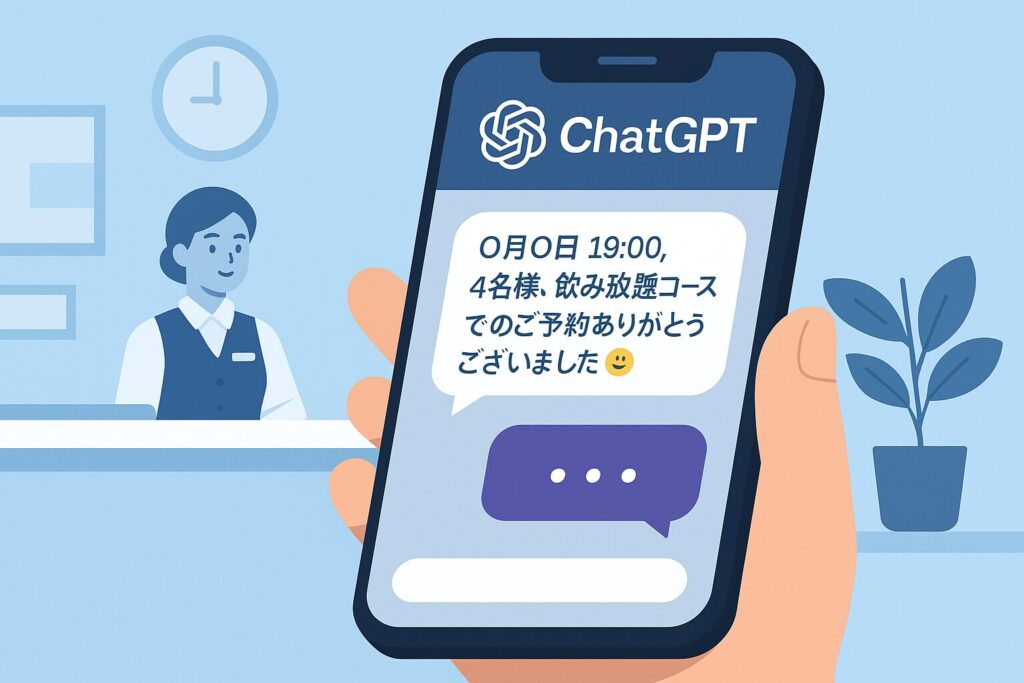 接客・予約対応におけるChatGPTの活用実例画像