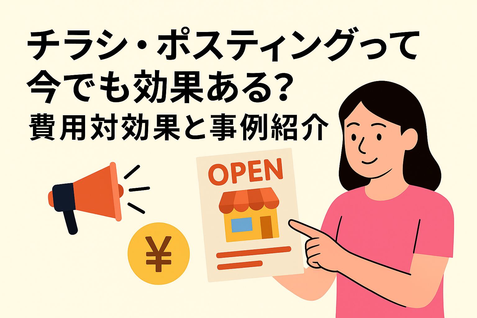 チラシ・ポスティングって今でも効果ある？費用対効果と事例紹介の画像