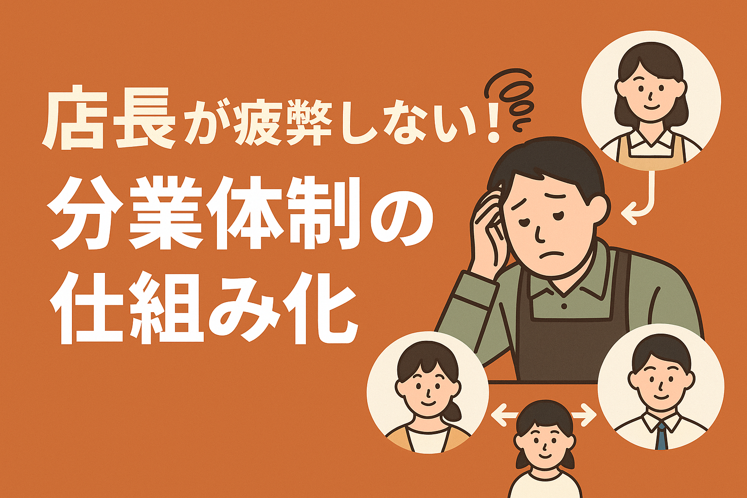 店長が疲弊しない！分業体制の仕組み化の画像