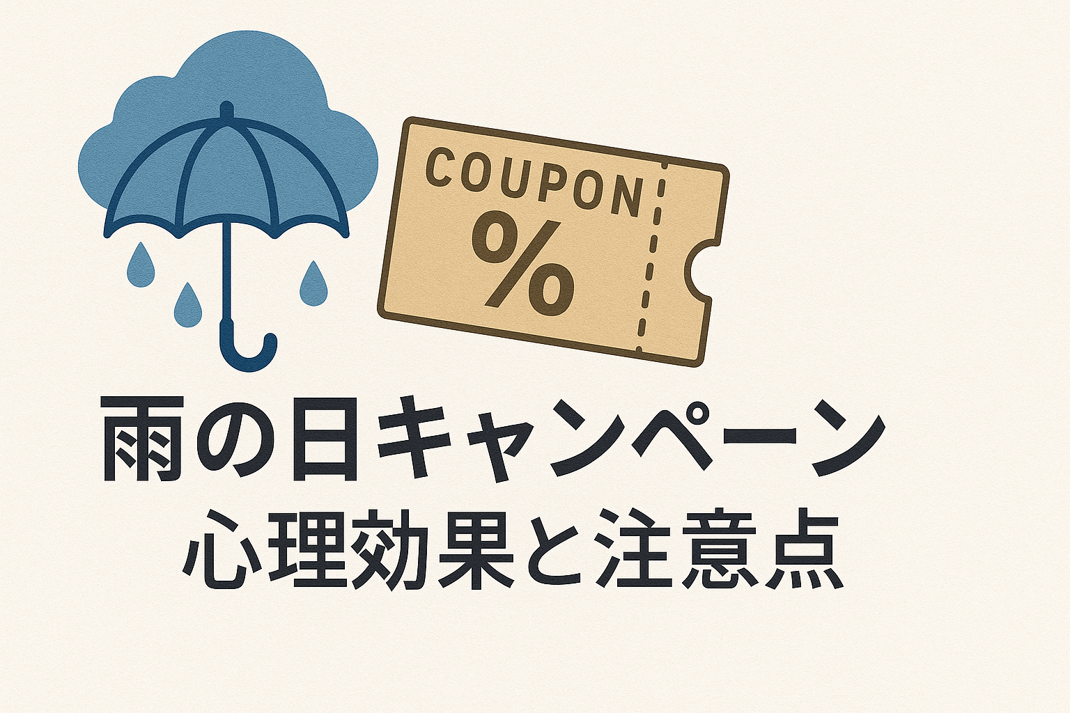 雨の日キャンペーンの心理効果と注意点の画像