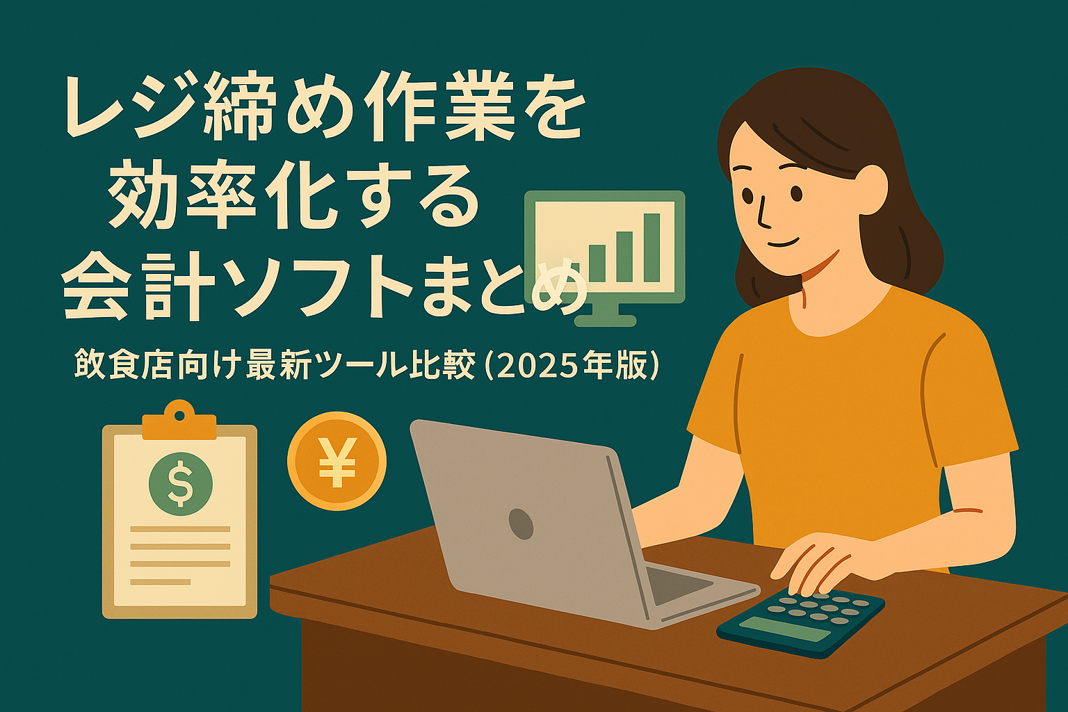 レジ締め作業を効率化する会計ソフトまとめ｜飲食店向け最新ツール比較【2025年版】の画像