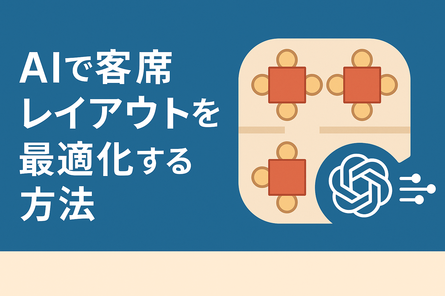 AIで客席レイアウトを最適化する方法｜飲食店の回転率・売上・快適さを同時に高める戦略の画像