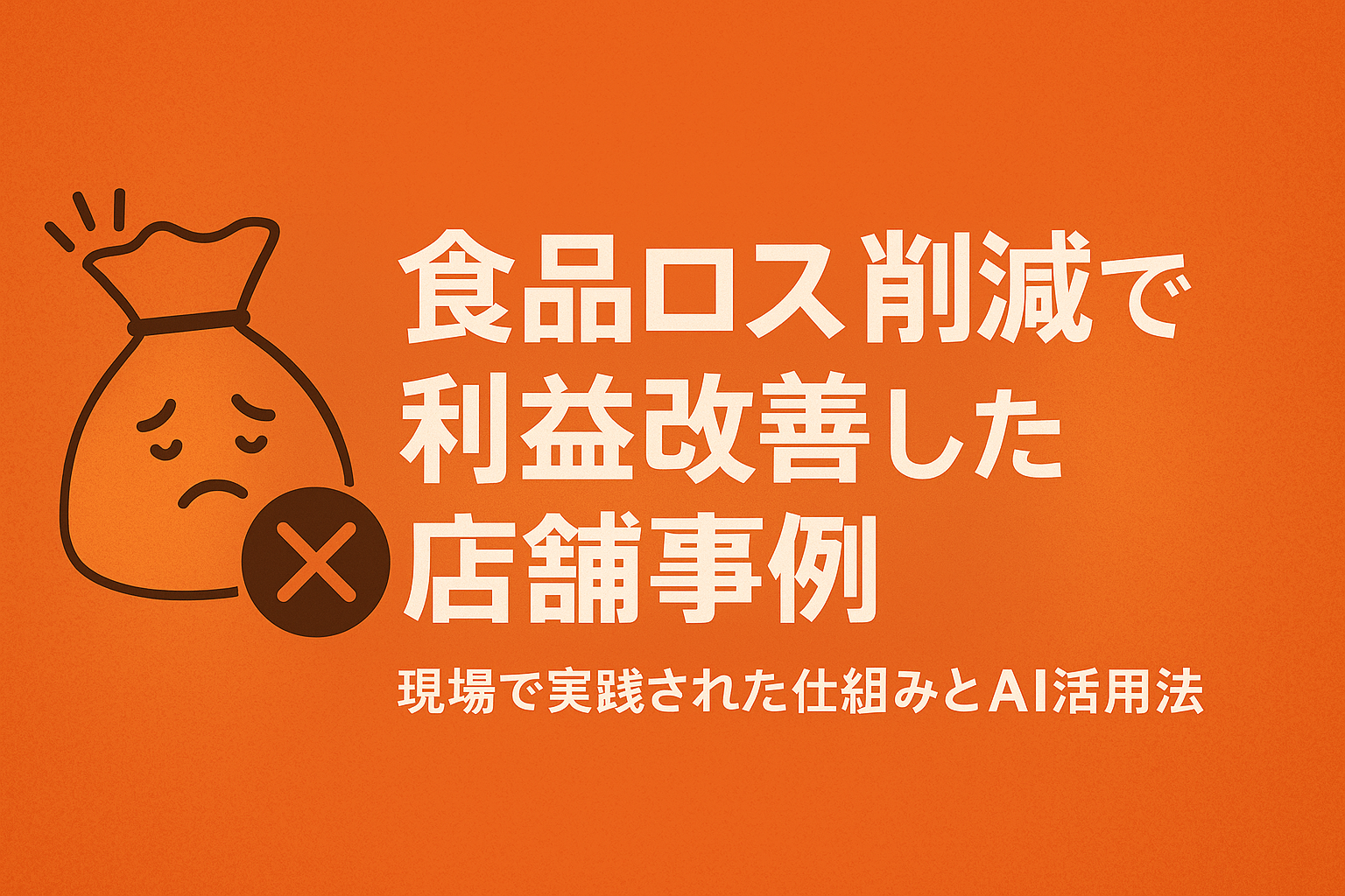 食品ロス削減で利益改善した店舗事例｜現場で実践された仕組みとAI活用法の画像