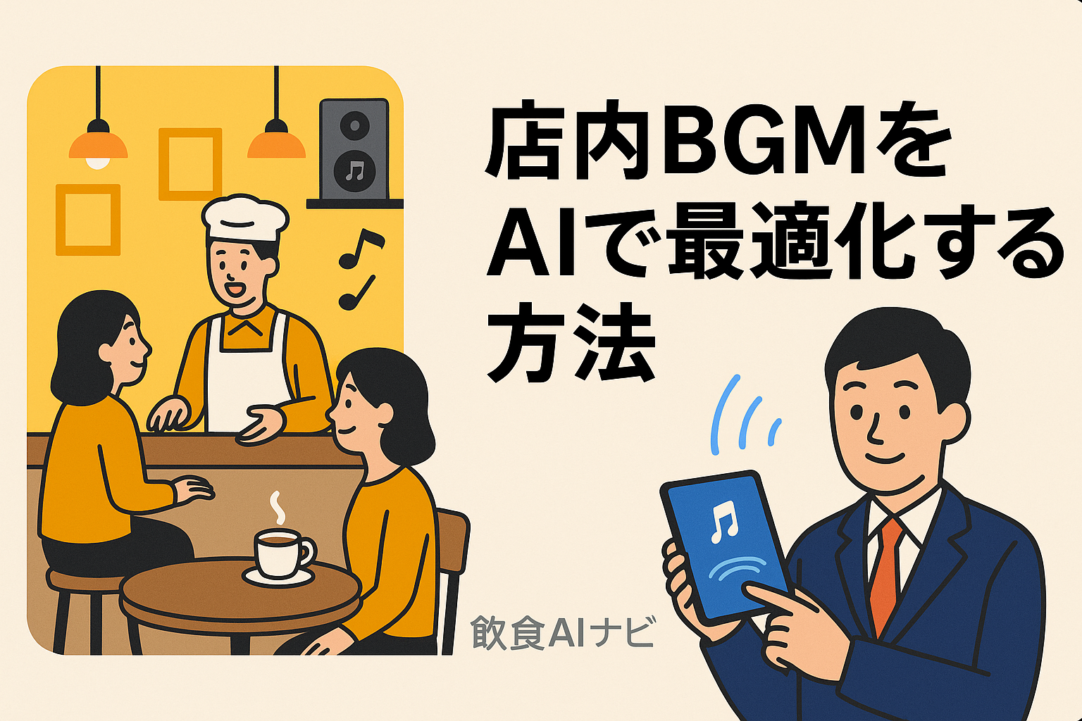 店内BGMをAIで最適化する方法の画像