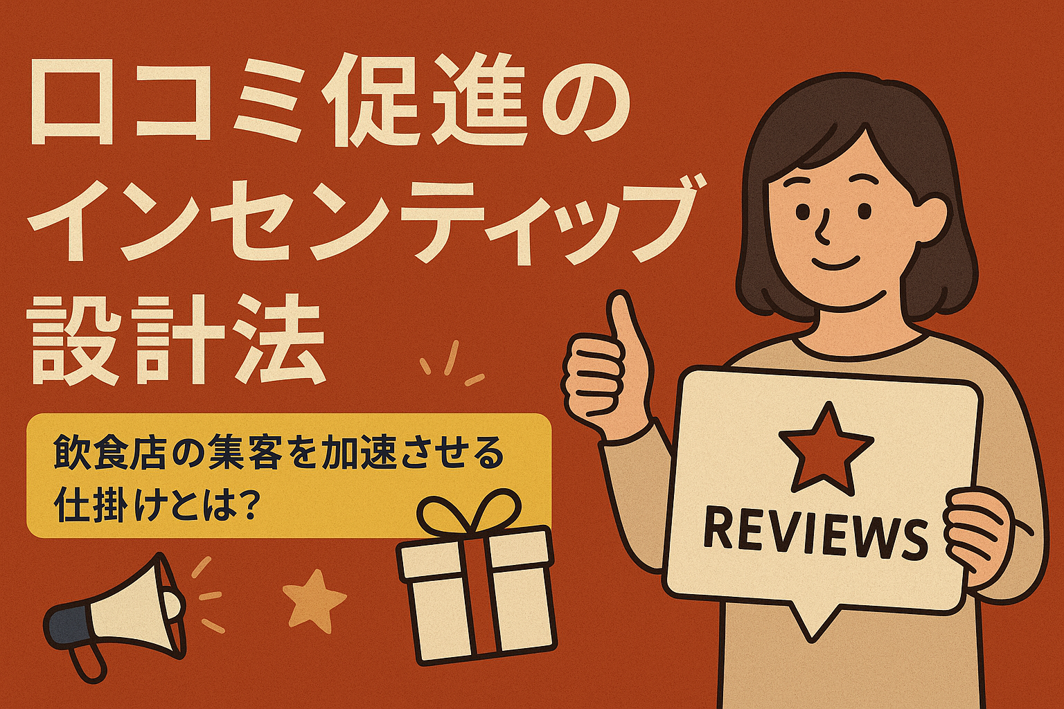 口コミ促進のインセンティブ設計法｜飲食店の集客を加速させる仕掛けとは？の画像