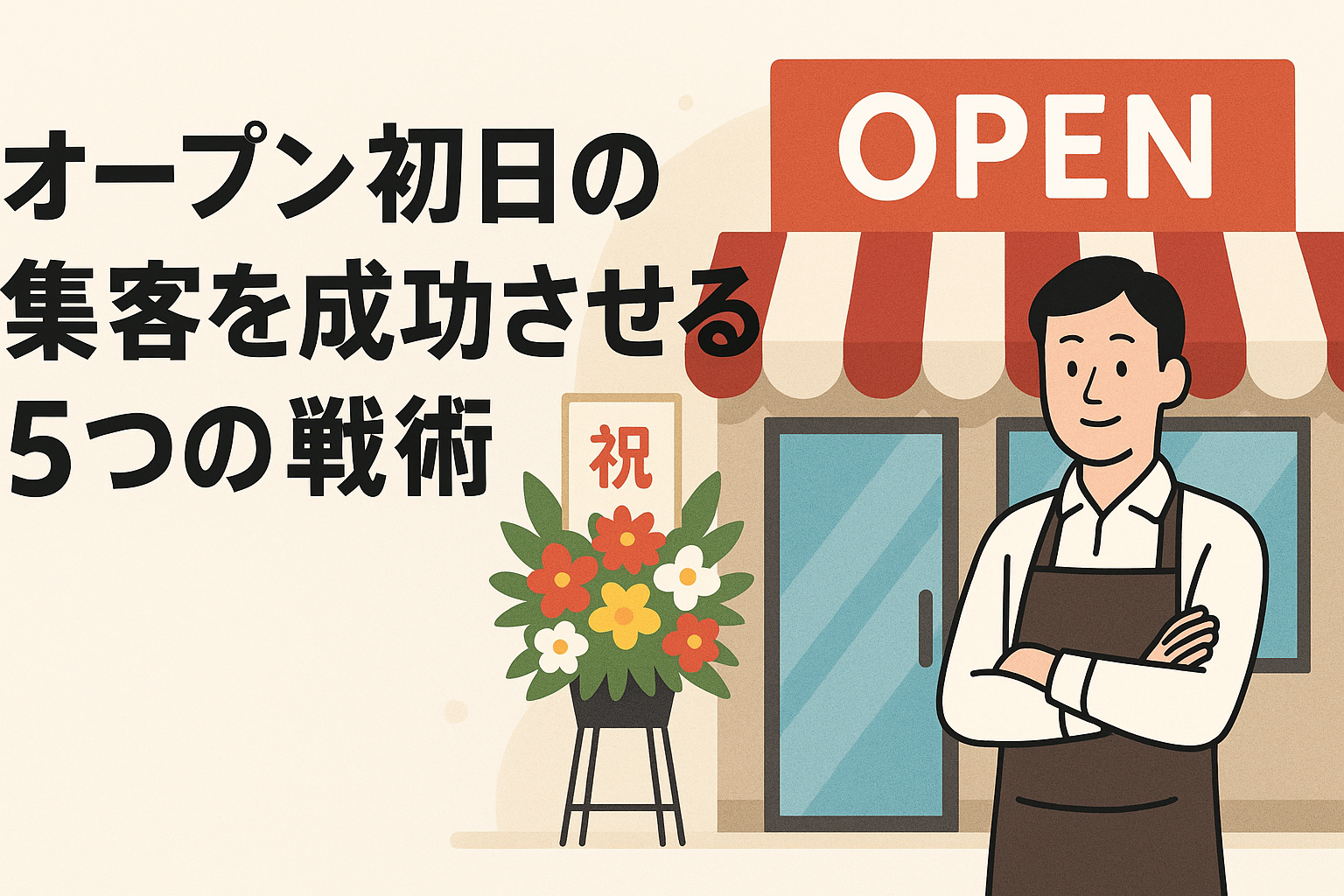 オープン初日の集客を成功させる5つの戦術の画像