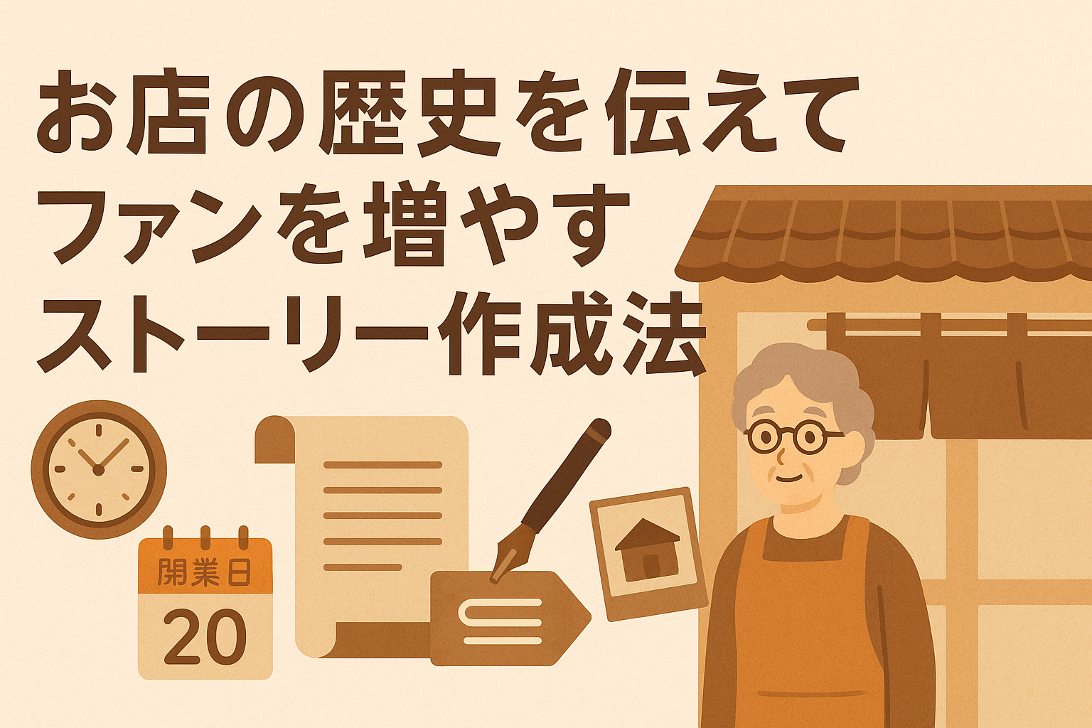 お店の歴史を伝えてファンを増やすストーリー作成法の画像
