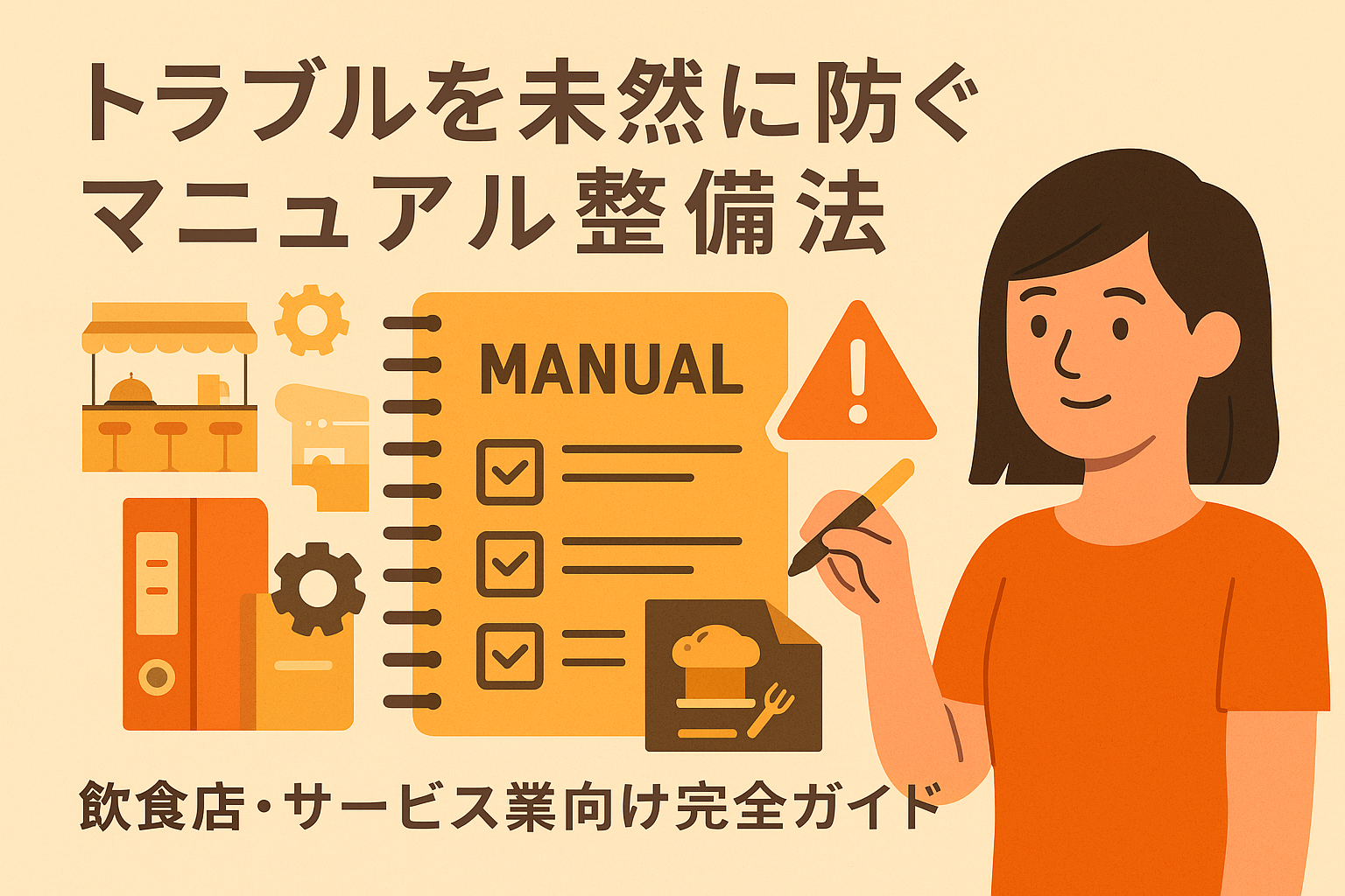 トラブルを未然に防ぐマニュアル整備法｜飲食店・サービス業向け完全ガイドの画像