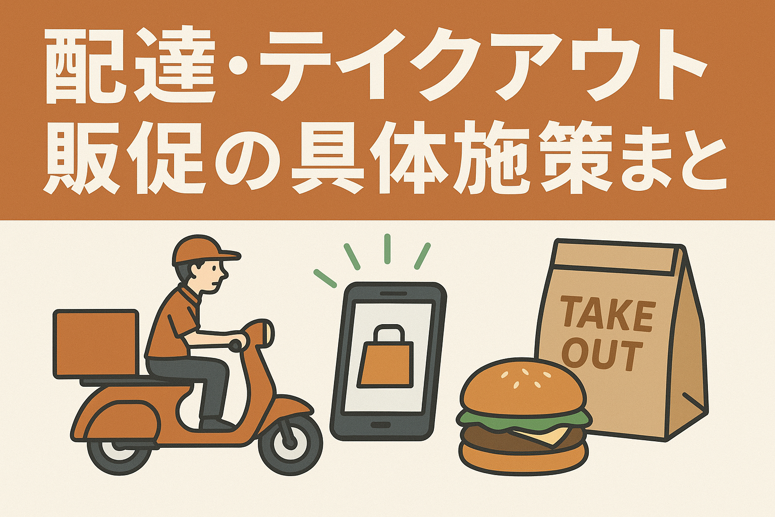 配達・テイクアウト販促の具体施策まとめ