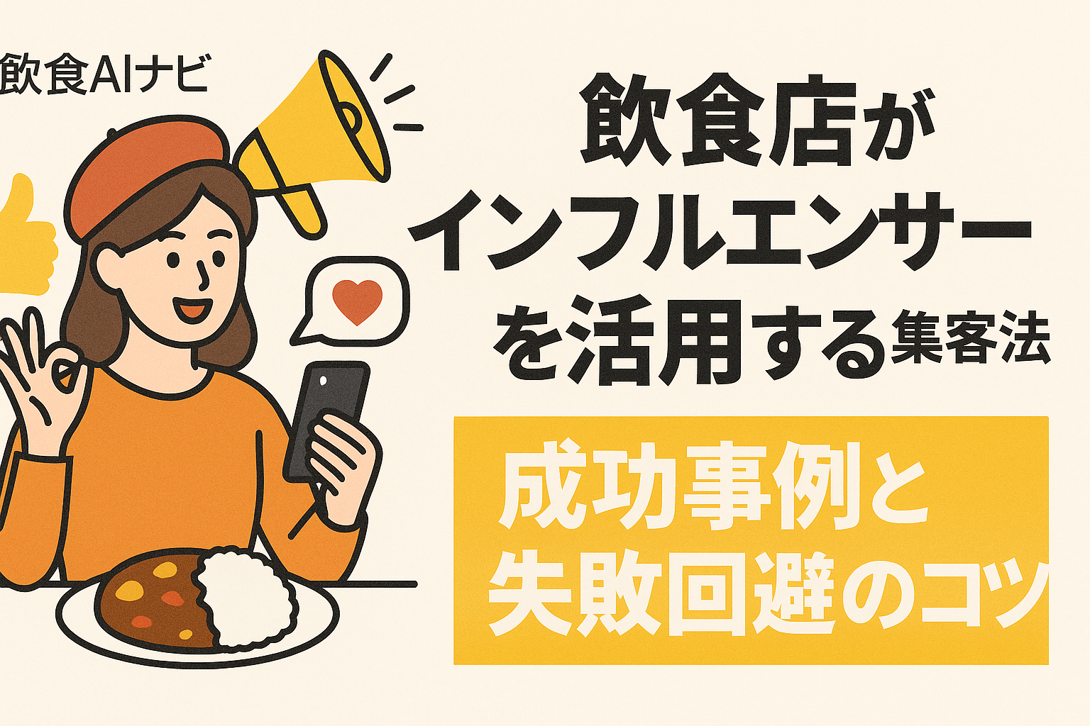飲食店がインフルエンサーを活用する集客法｜成功事例と失敗回避のコツの画像