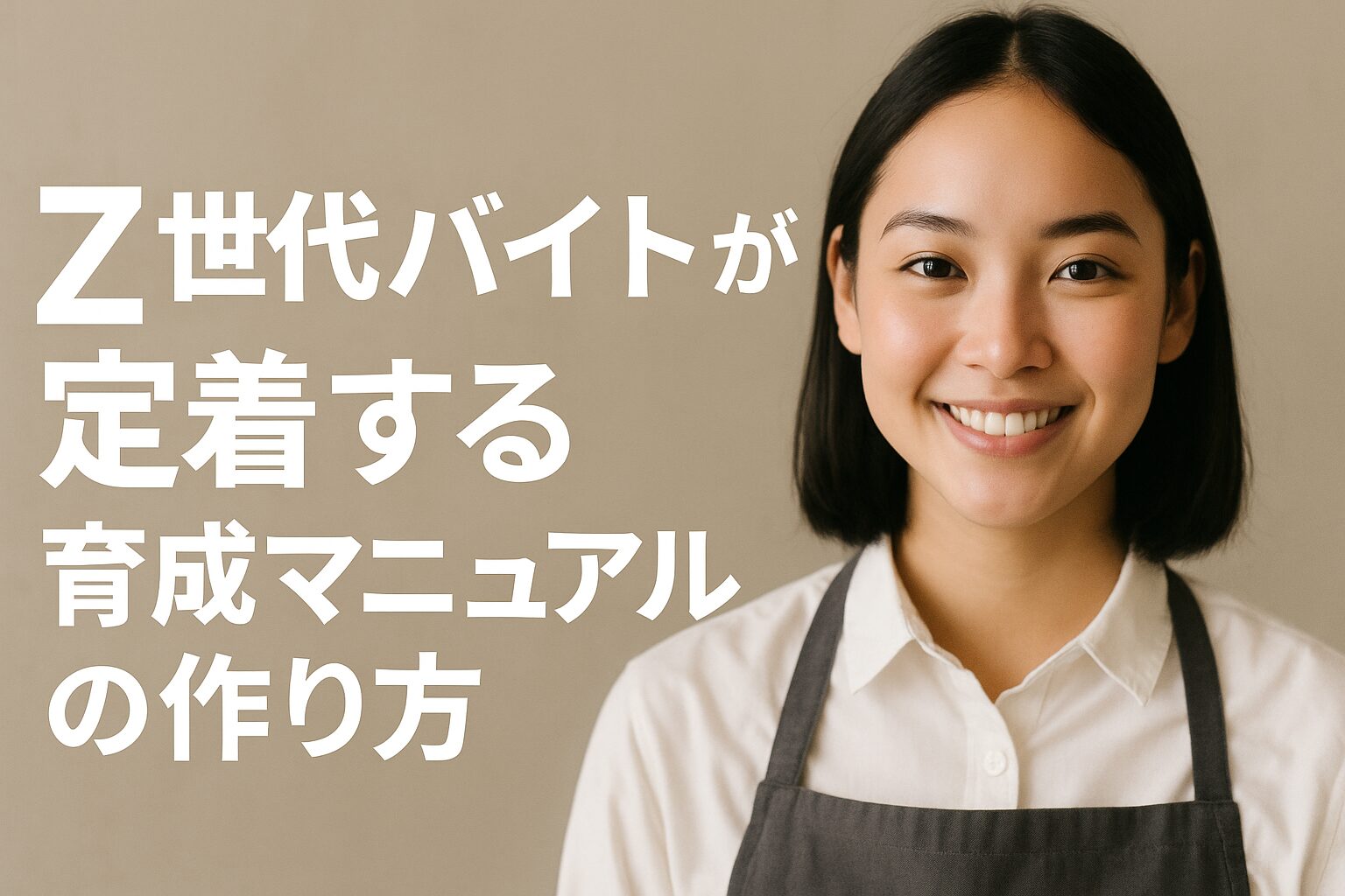 Z世代バイトが定着する育成マニュアルの作り方【すぐ辞めるを防ぐ新常識】の画像