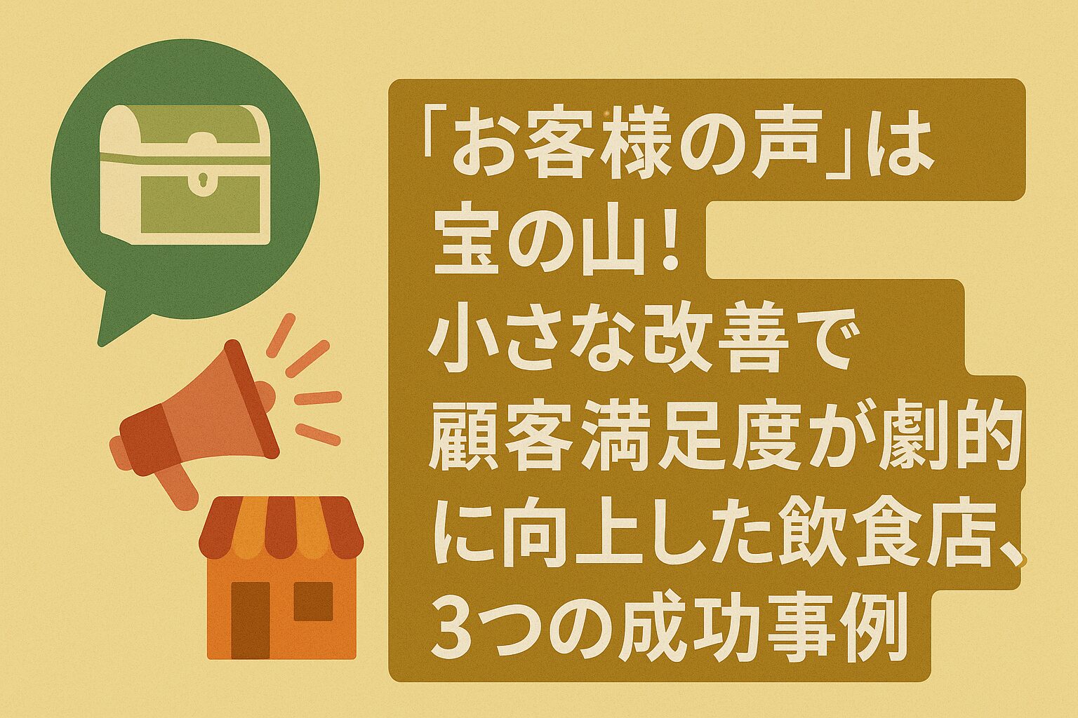 「お客様の声」は宝の山！小さな改善で顧客満足度が劇的に向上した飲食店、3つの成功事例の画像