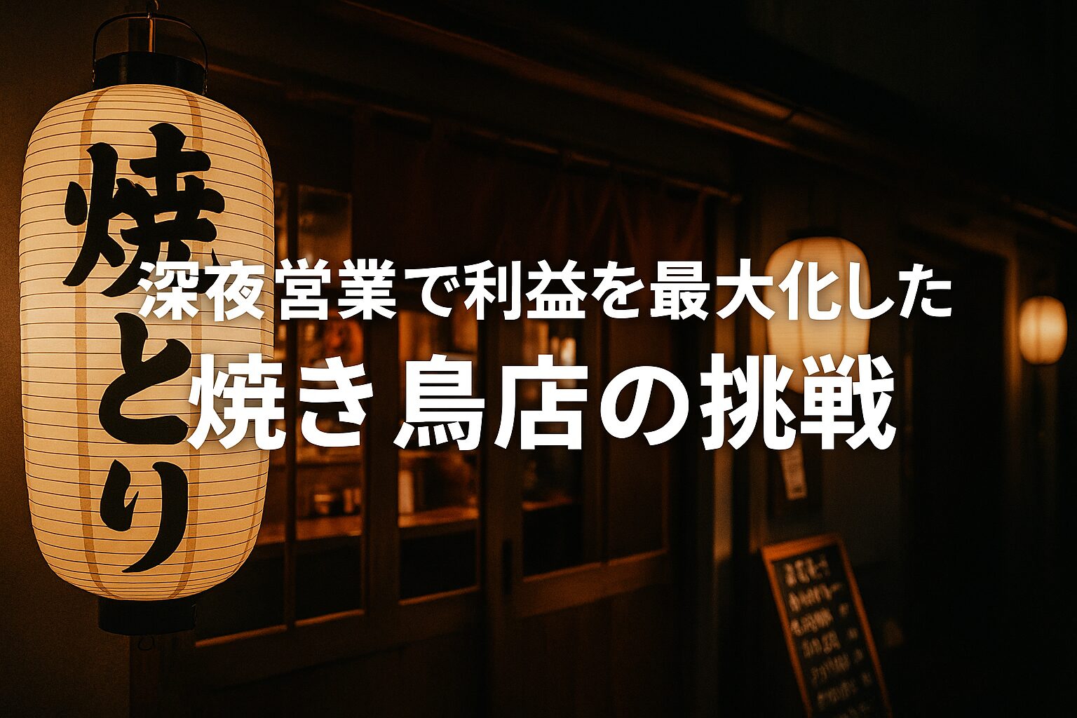 売上1.8倍！「深夜営業」で利益を最大化した、ある焼き鳥店の挑戦と成功を支えた5つの戦略の画像