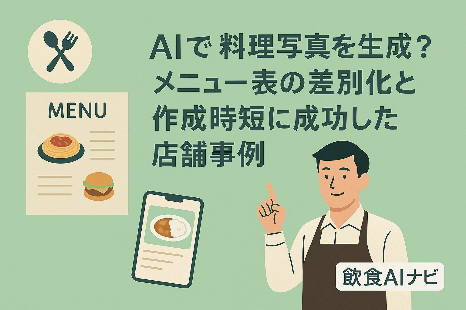AIで料理写真を生成？メニュー表の差別化と作成時短に成功した店舗事例の画像