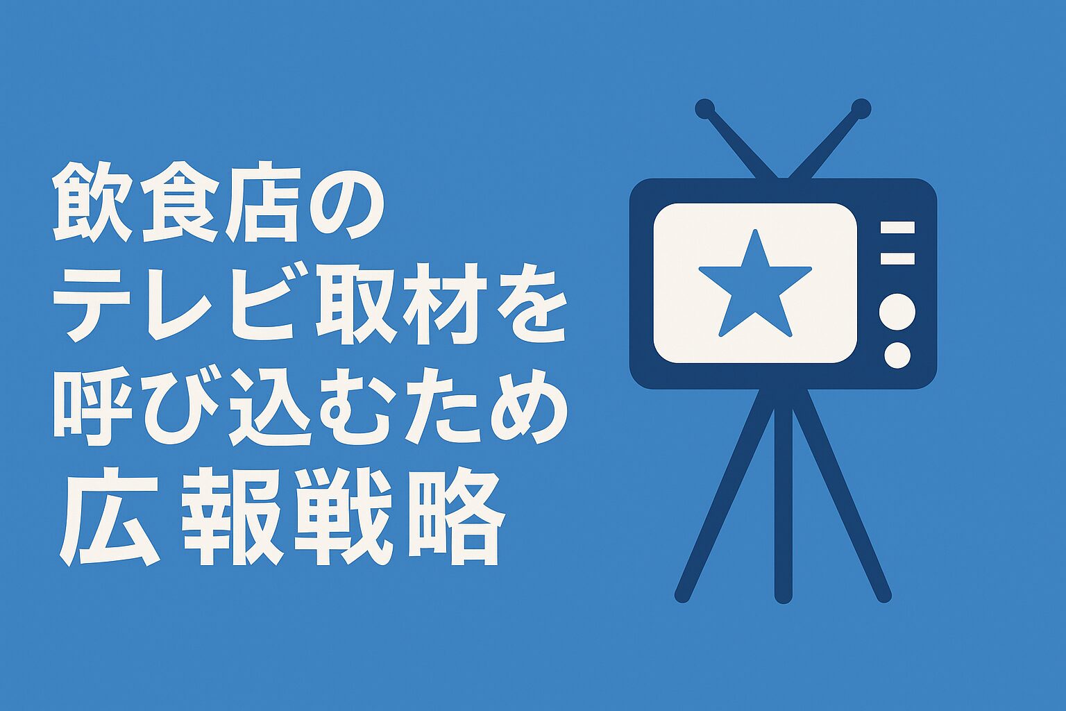 広告費ゼロで絶大な効果！飲食店がテレビ取材を呼び込み、一夜で行列店になるための戦略的広報の画像