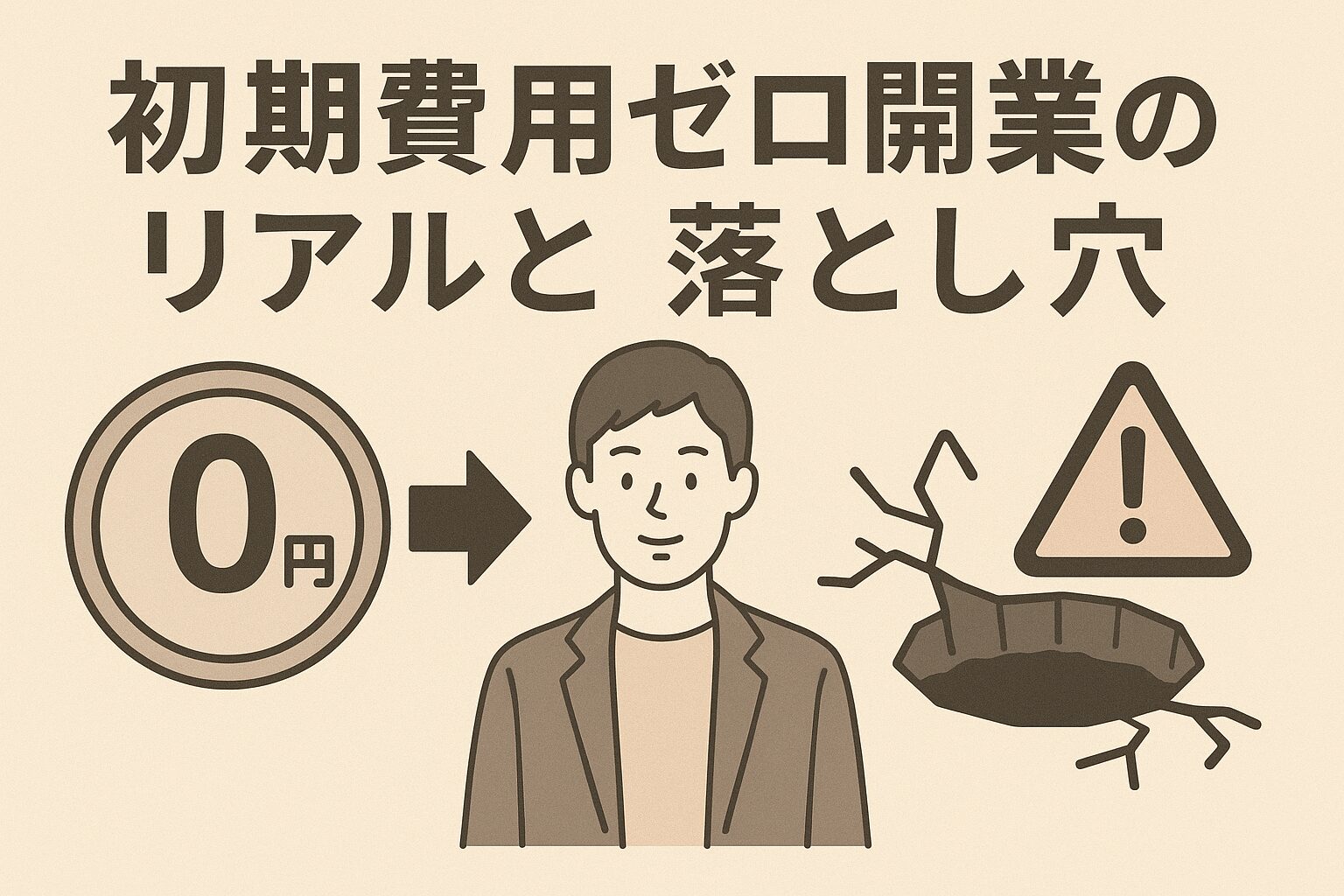 初期費用ゼロ開業のリアルと落とし穴｜本当にタダで始められる？の画像