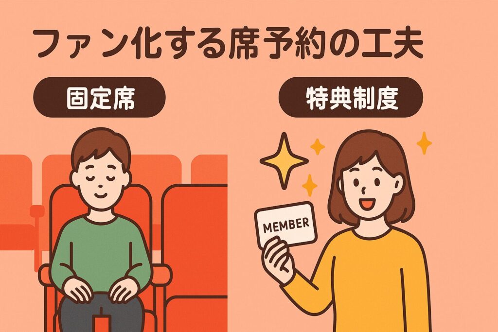 ファン化する席予約の工夫｜固定席と特典制度で「あなたの特別」を創る