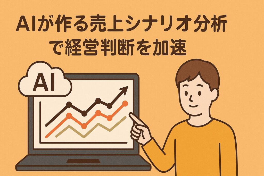 AIが作る売上シナリオ分析で経営判断を加速する
