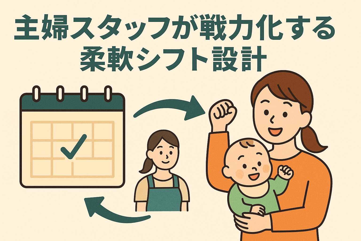 「短時間でも即戦力」飲食店の主婦・主夫スタッフが輝く「柔軟シフト」設計術