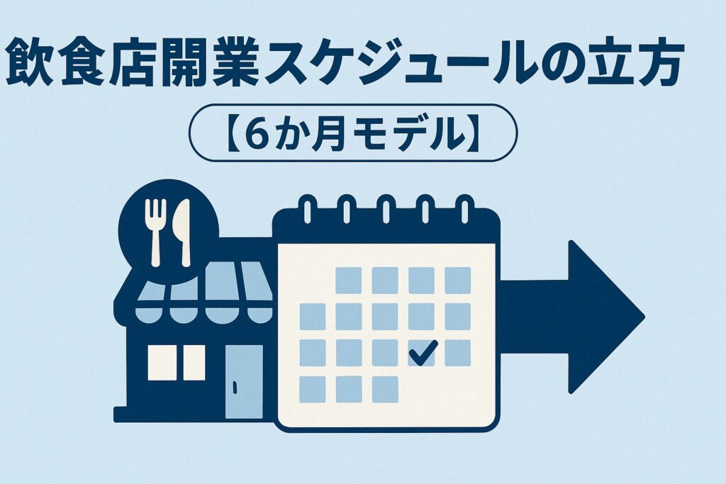 飲食店開業スケジュールの立て方【6か月モデル】