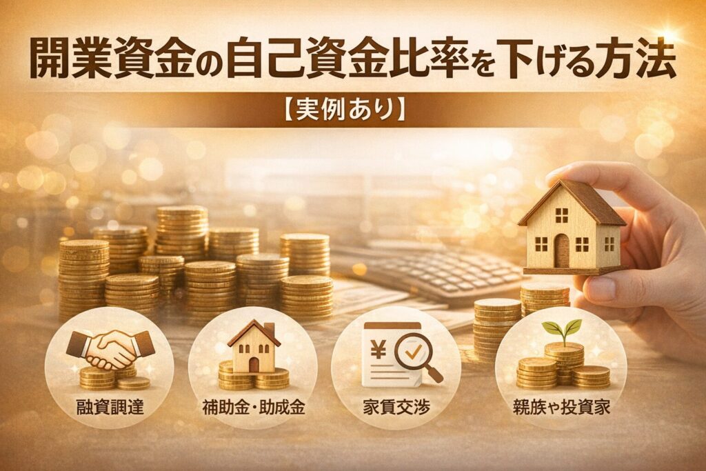 開業資金の「自己資金」は少なくても借りられる？自己資金比率を下げる裏技と融資成功の実例の画像
