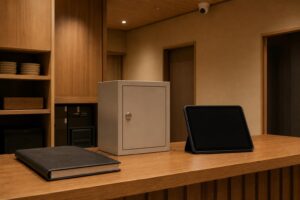 予約台帳と施錠保管庫で個人情報を管理する飲食店のバックオフィス
